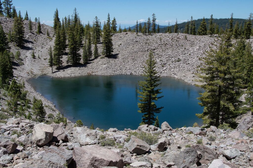 Crags Lake, LVNP. G. Lockett.