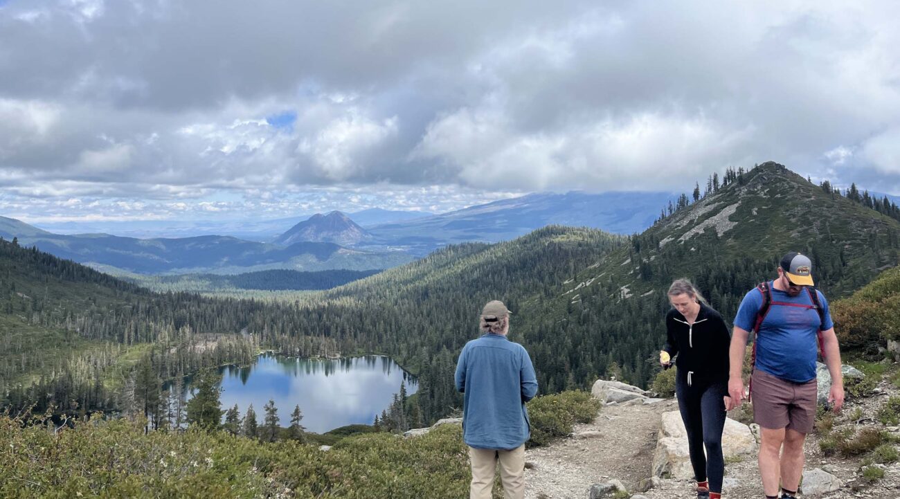 View from Heart Lake. A. Clark.