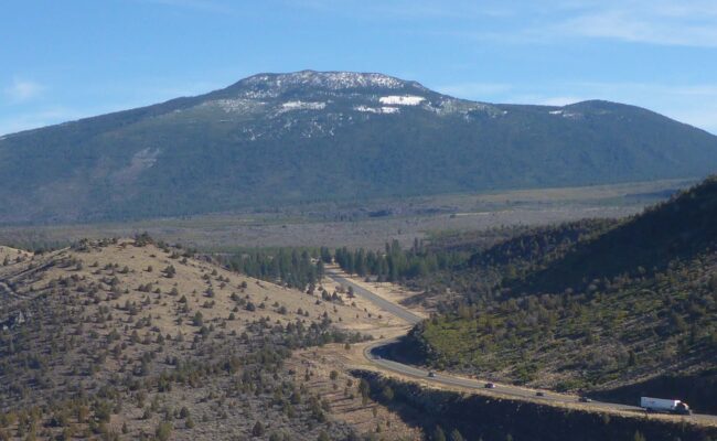 The Whaleback and Highway 97, Siskiyou County. D. Burk.